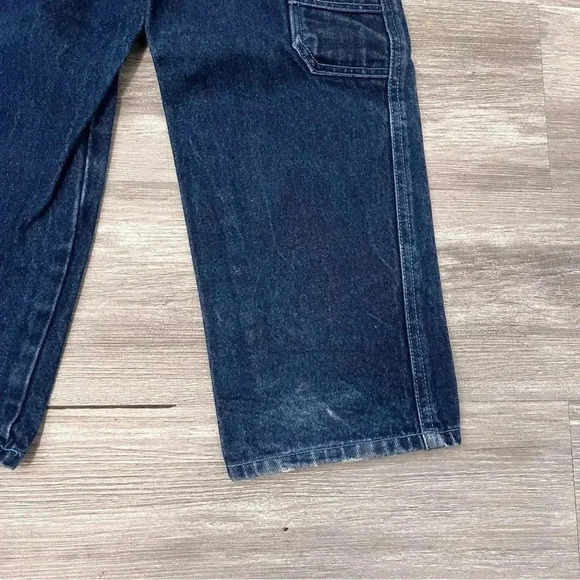 Vtg Y2K Baggy Wide Leg Loose Fit Carpenter Jeans Size Boys 7 Skater Y2K Culture - Picture 7 of 10